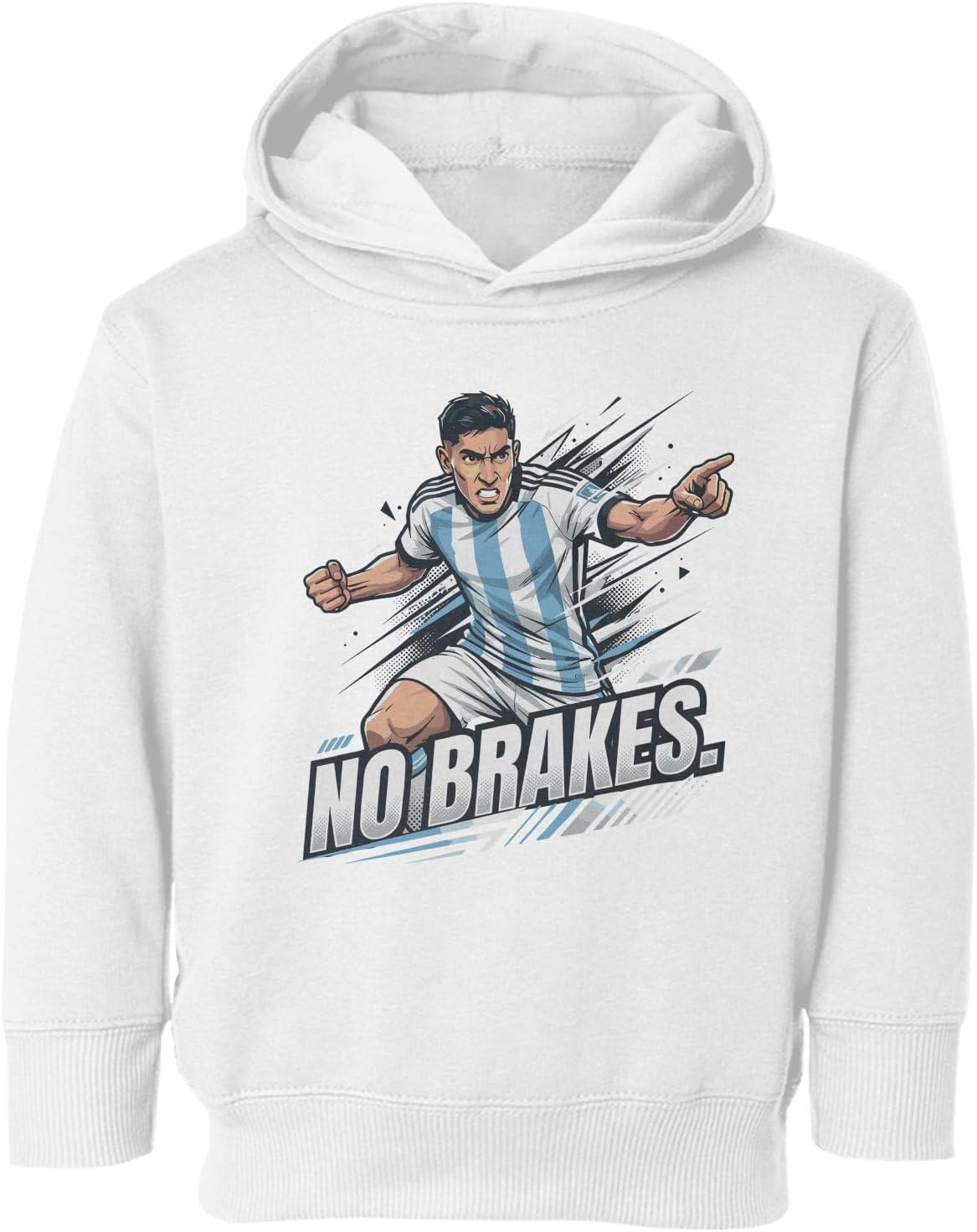 Argentina Villain Fernandez No Brakes Soccer Fans Toddler Hooded Sweatshirt