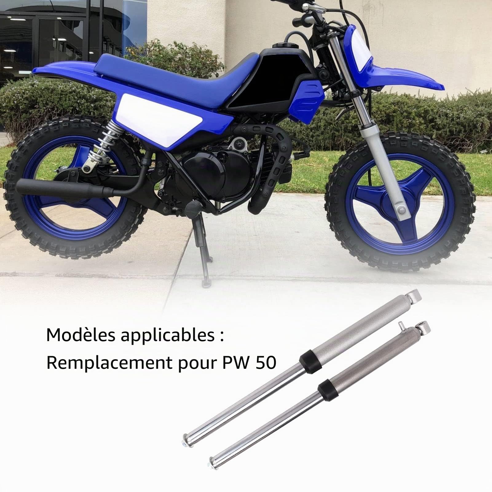 Ensemble D'amortisseurs de Fourche Avant de Moto, 1 Paire, 500mm, Lisse, Remplacement pour PW 50