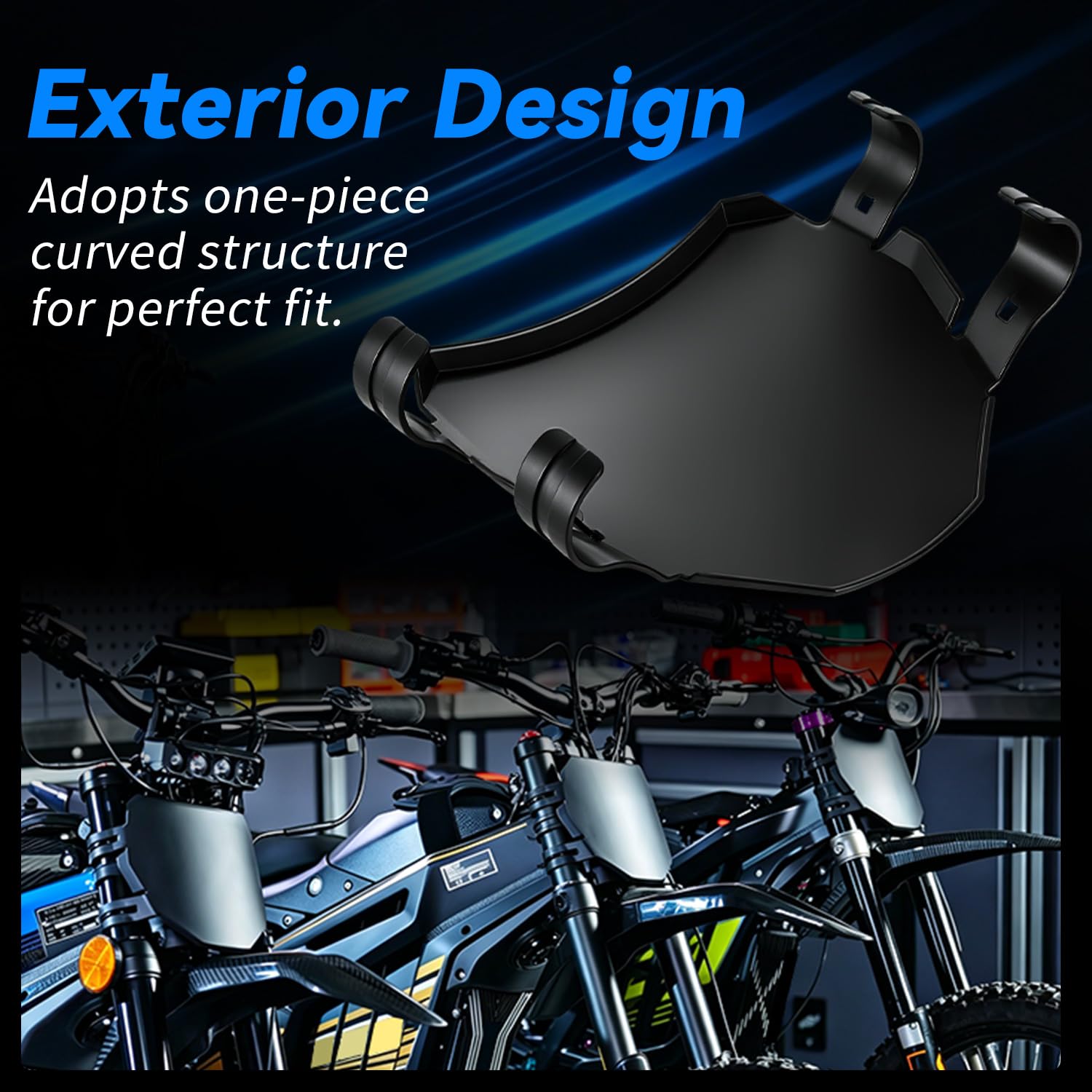 Motorrad Nummernschild,Kennzeichenhalter Motorrad Vorne Nummernschild Halterung für Surron Light Bee/Talaria Sting/X160 X260/Eride Pro S SS SR Ebike Minibikes Schwarz