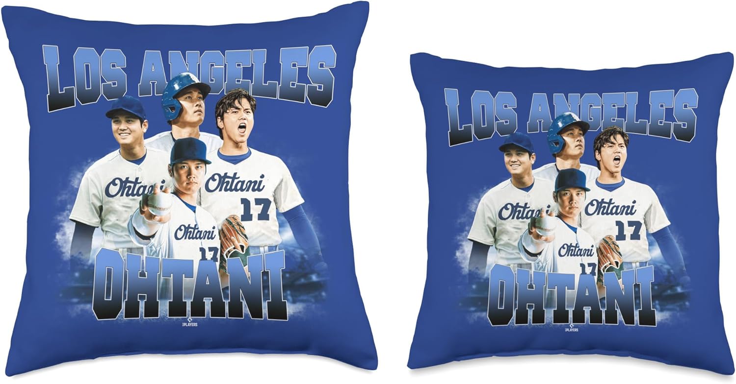 Shohei Ohtani | Los Angeles Baseball MLB Player | MLBOHT5002 Throw Pillow