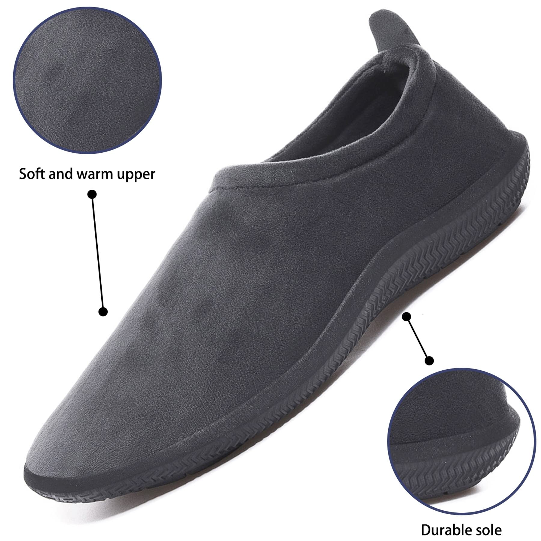 Pantofole da Uomo Ciabatte Donna Caldo Peluche Morbido Pelliccia Sintetica Scarpe per la casa con Pantofole Invernali