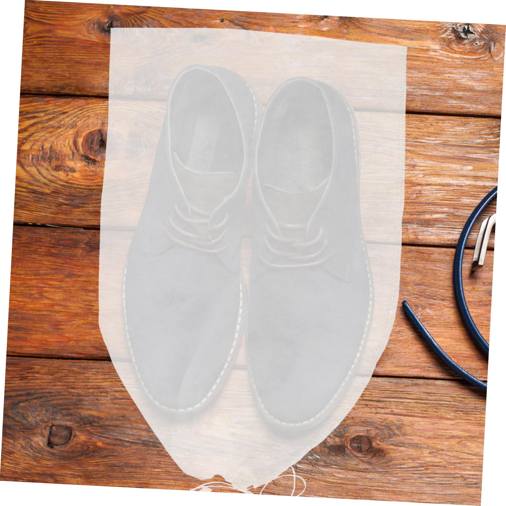 Sacchetti Porta Scarpe da Viaggio per Stoccaggio e Protezione di Scarpe e Stivali di Lunghezza Media Non Tessuto Bianco 50 Leggeri e Spaziosi a Casa in Viaggio