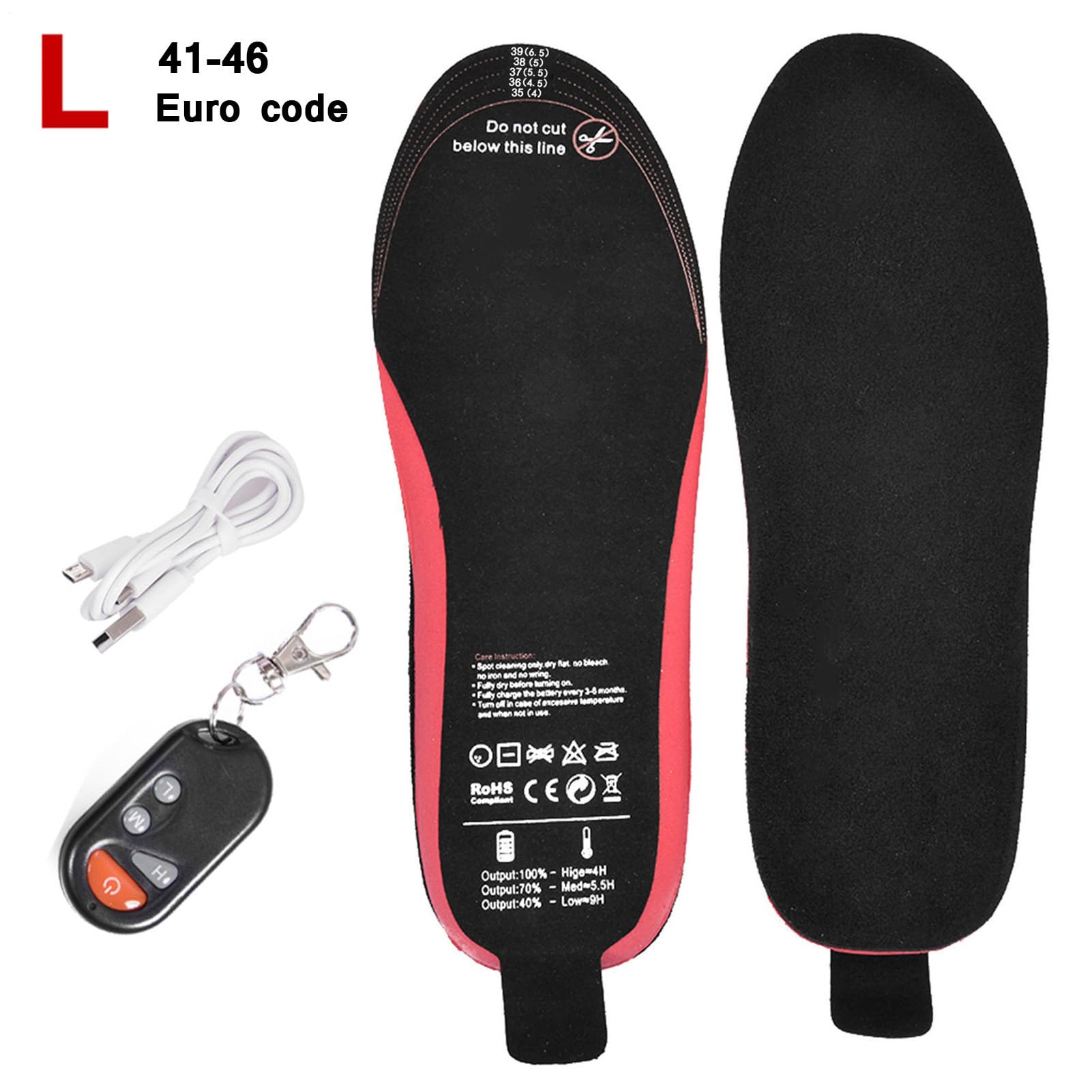 Plantillas Calefactadas para Zapatos Almohadilla Recargable 2100 mAh | Plantillas Térmicas Para Hombres Para Exterior Camping Esquí Invierno Trabajo Fútbol Carrera Mujeres