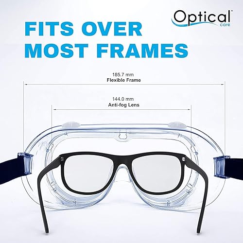 Miniatura 12 de Gafas de seguridad registradas por la FDA, antivaho que se adaptan sobre las gafas, resistentes a los arañazos, laboratorio, ciencia, química