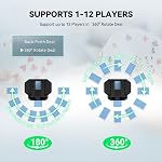 KPAW Automatic Card Shuffler for 1-2 Decks with Dual Modes, USB-C Rechargeable, Low Noise Compatible Card Shuffler Machine for Home Card Game, Travel (Black 1) | 4 Drawing Remotes, Built-in Gameplays, 360°/180° Deal, for Poker,Texas Hold'em,Custom,Br