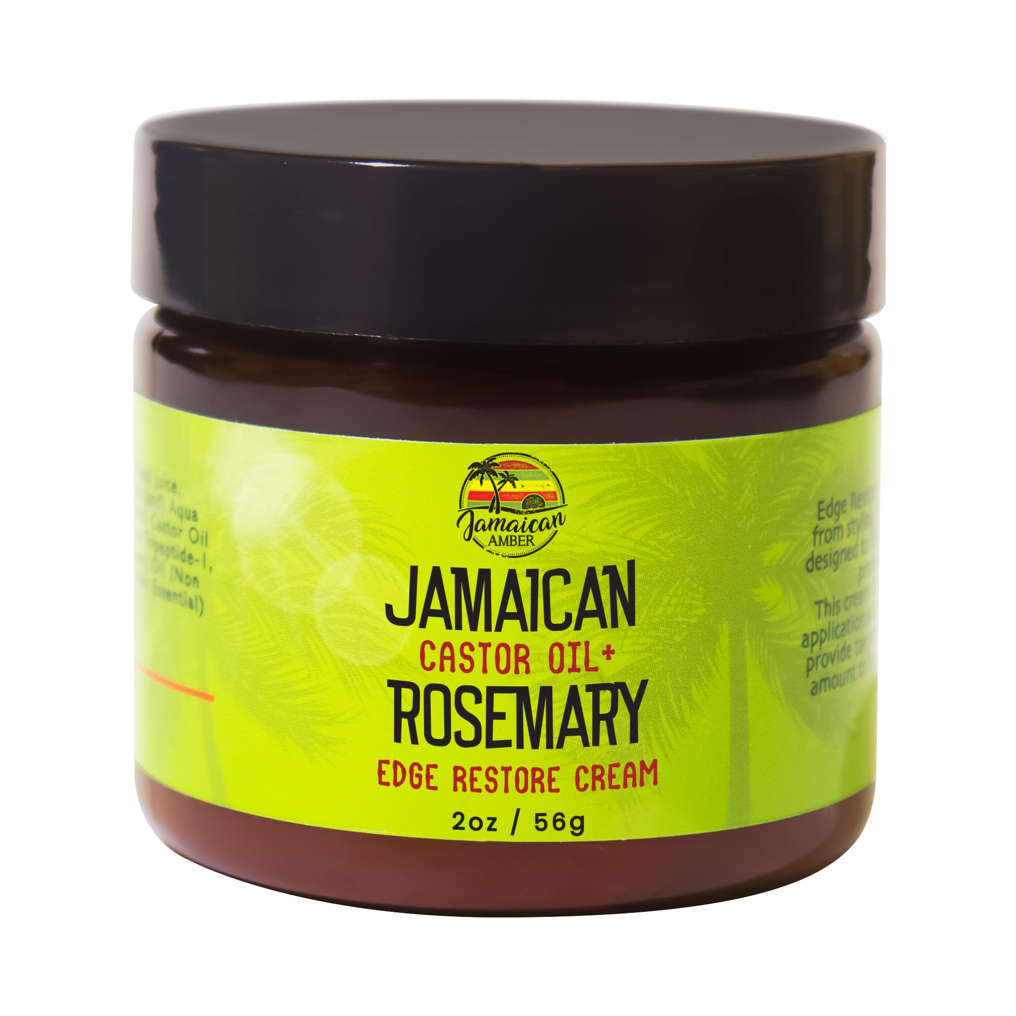 Rosemary Hair Edges Restore Cream - 60ml / 2 fl oz - Promote Hair Growth, Nourishes Follicles for All Types of Hair by Jamaican Amber