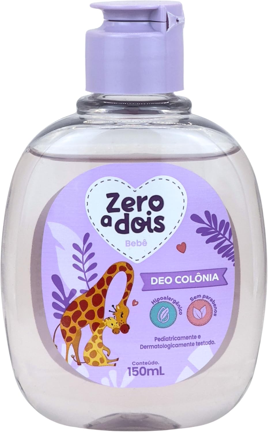 Colônia Infantil Zero a Dois Lavanda 150ml — Melhor Lavanda Suave para o Sono