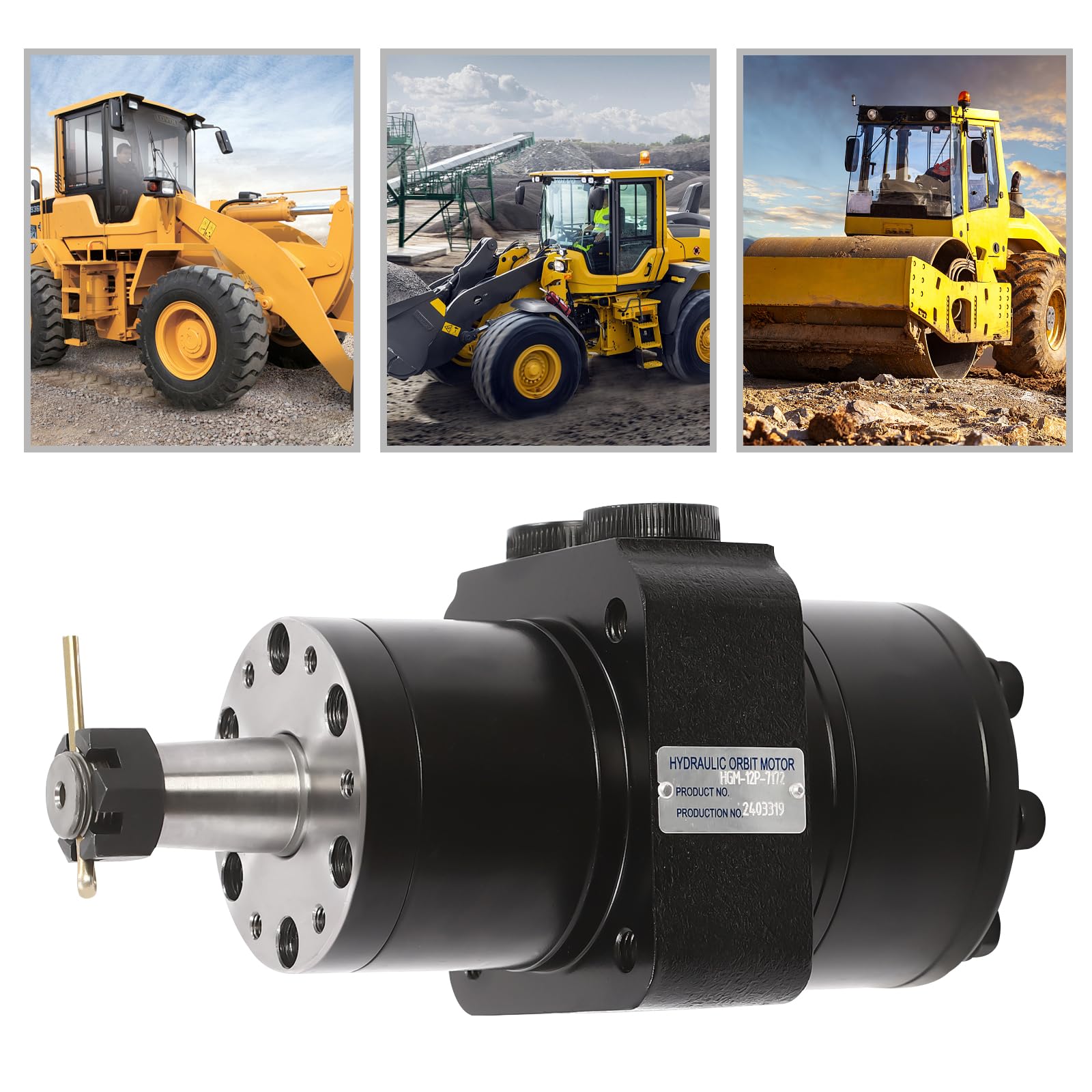 10 kW żeliwny hydrauliczny silnik kołowy, stosowany w maszynach do formowania wtryskowego, statkach, wciągnikach, maszynach inżynieryjnych żeliwny lekki (mniej niż 7,50 kg)
