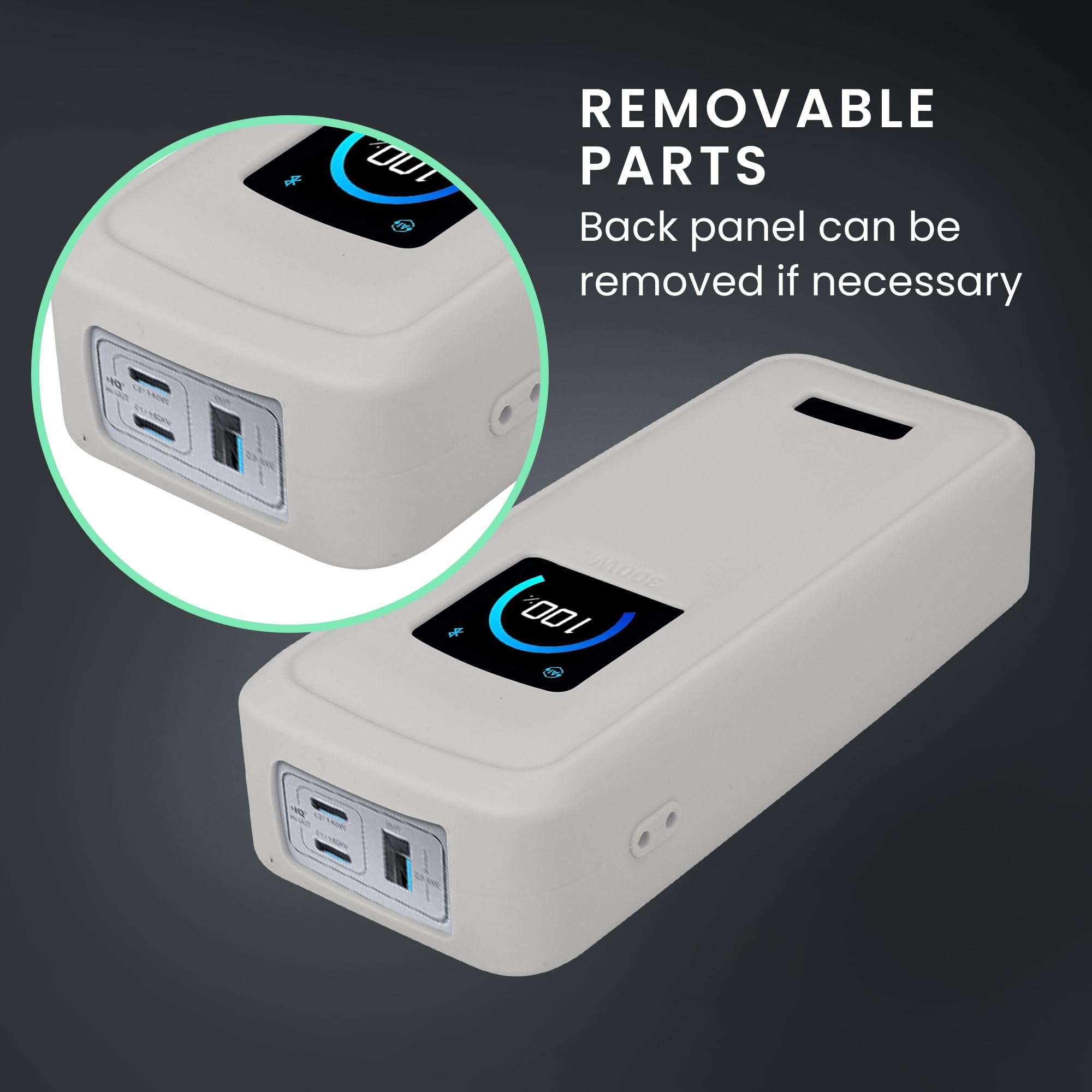 kwmobile Etui kompatybilne z Anker Prime Power Bank 26250mAh 300W Etui - Silikonowe etui ochronne na Power Bank - Ochrona przed wstrząsami do zewnętrznej baterii - Szary