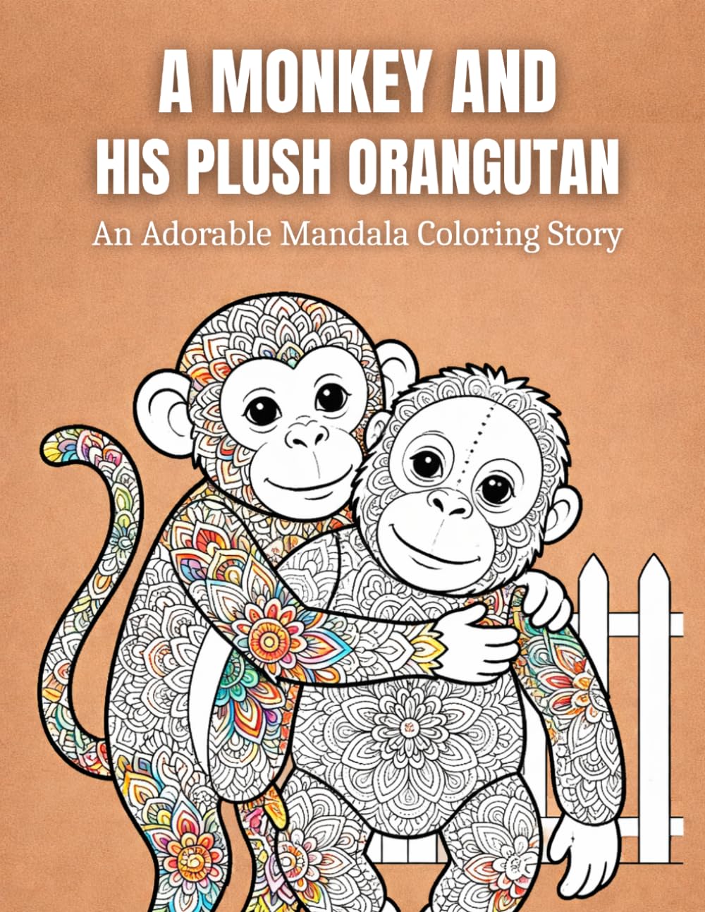 Monkey And His Plush Orangutan: A Calm And Cozy Mandala Coloring Book With Gentle Moments For Relaxation And Mindfulness