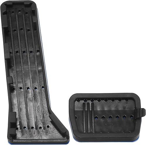 Miniatura 7 de X AUTOHAUX Antideslizante aleación de aluminio coche interior pedal pastillas acelerador pedal freno de gas Kit de cubierta de reemplazo para Mazda