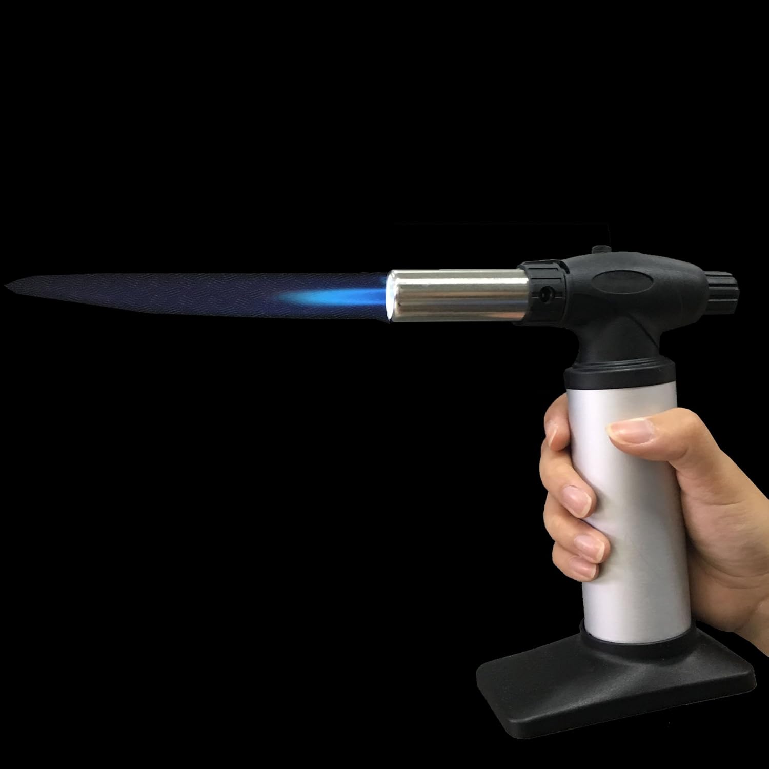 Promo 40% OFF All Splendid GAS TOOL Soldering Torch | Kitchen Tool |Food Torch | BBQ Torch | Cigar Lighter | Baking Tool | Butane Torch (Silver)