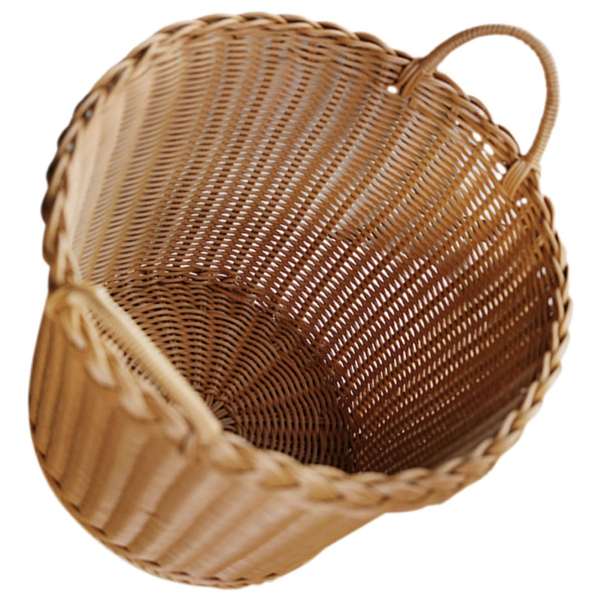 Panier à linge texture fine VOSAREA imitation rotin haut de gamme