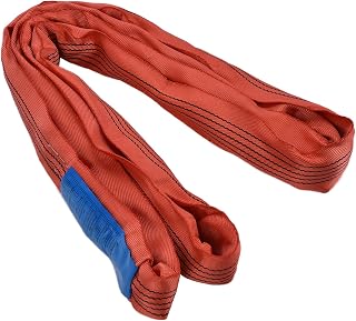 5T Round Lifting Sling, PES Endless Loop Crane Webbing Straps Rigging Accessories Wide 75mm Used in Ships, Machinery, Ports (4m (13.12ft))