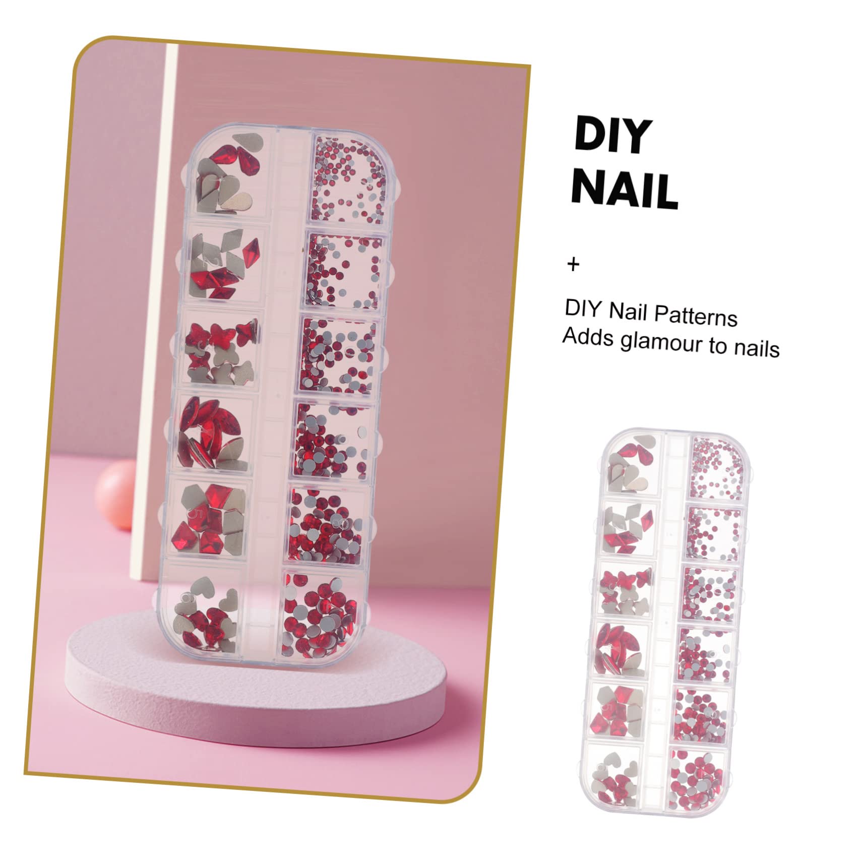 FRCOLOR Decorazioni Per Unghie Resina Con Brillantini Per Nail Art e Manicure Creativa Per Principianti e Professionisti