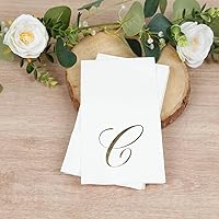 Vista 61 de Efavormart 50 Pack Servilletas de papel para fiestas de 2 capas, suaves, blancas con borde dorado de papel de fiesta, servilletas para cenas