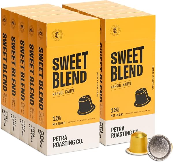 Petra Roasting Co. Sweet Blend Kapsül Kahve 100 Adet (10 Paket)
