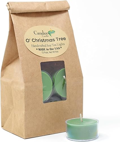 Paquete de 12 velas de soja altamente perfumadas, fabricadas con cera de soja, hechas a mano en los Estados Unidos, Candeo Candle - Aromas de