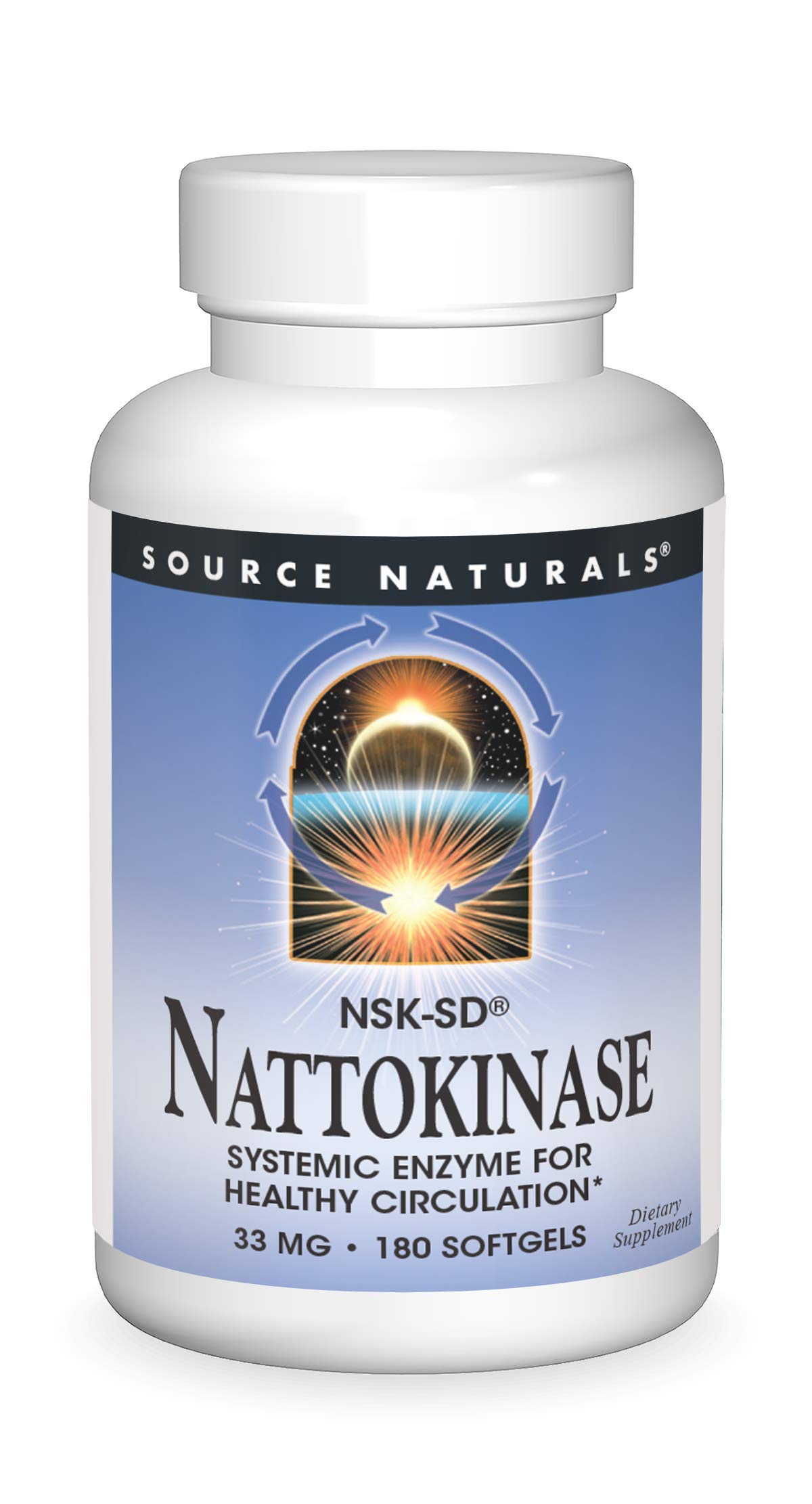 Source Naturals Nattokinase, 36mg, 180 Softgels 180 Count (Pack of 1)