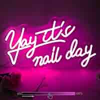 ネオンサイン　ピンク　it's a beautiful day to start ネオンサイン ピンク it's a beautiful day to start ネオン