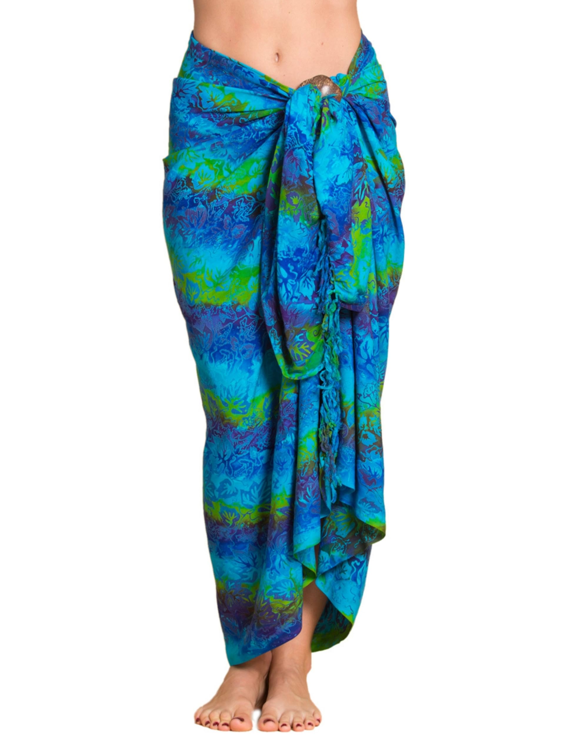 PANASIAM Sarong B012 Blue green, XL