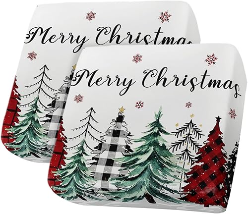 Buffalo - Fundas de cojĂn elásticas para sofá, seccionalindividualLT, con parte inferior elástica, diseño de árbol a cuadros, diseño de Navidad, Buffalo - Fundas de cojĂn elásticas para sofá, seccionalindividualLT, con parte inferior elástica, diseño de árbol a cuadros, diseño de Navidad,