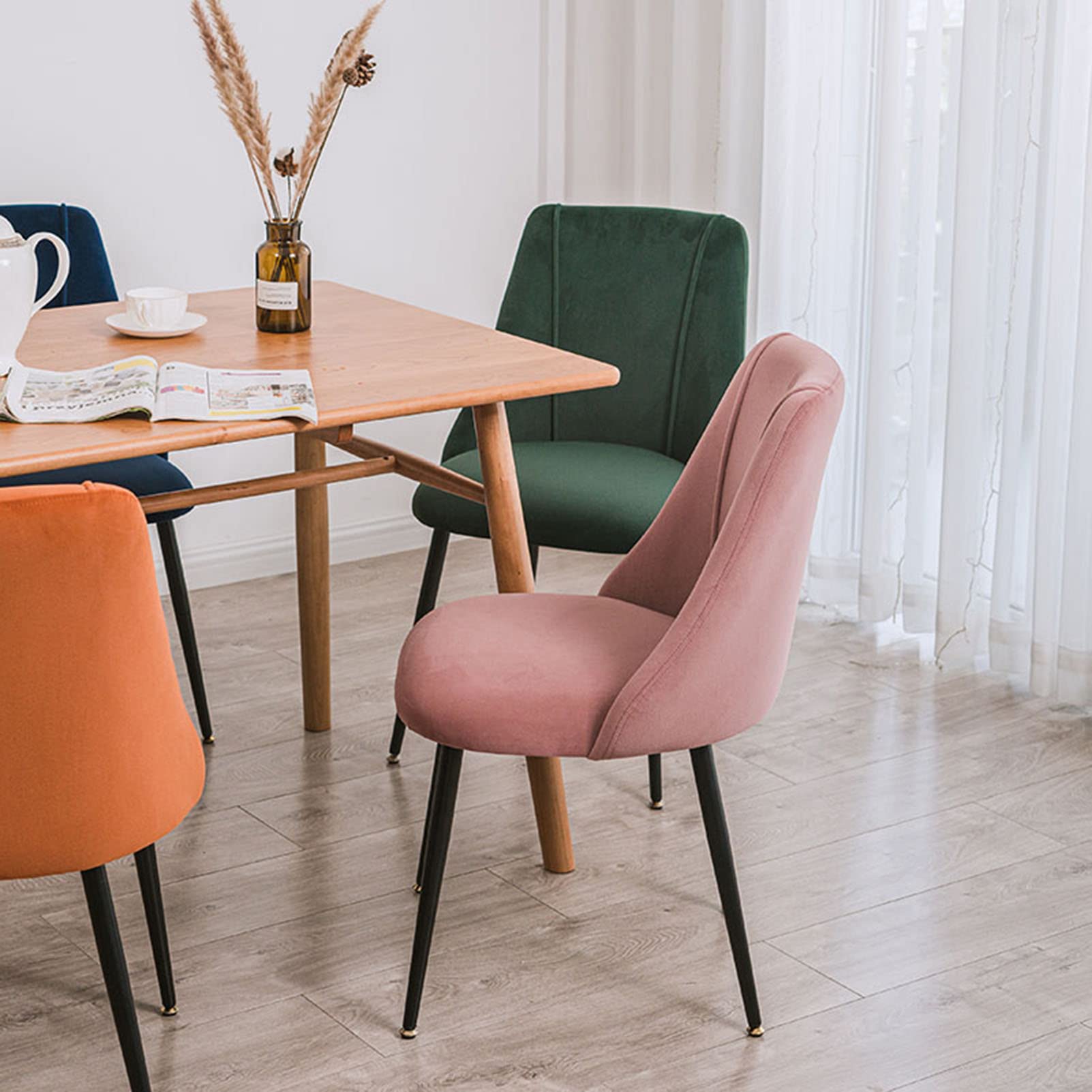 ダイニングチェア ブラック ベルベット生地 椅子 チェア Amazon｜NOVICE ダイニングチェア 2脚セット 肘付き おしゃれ グレー