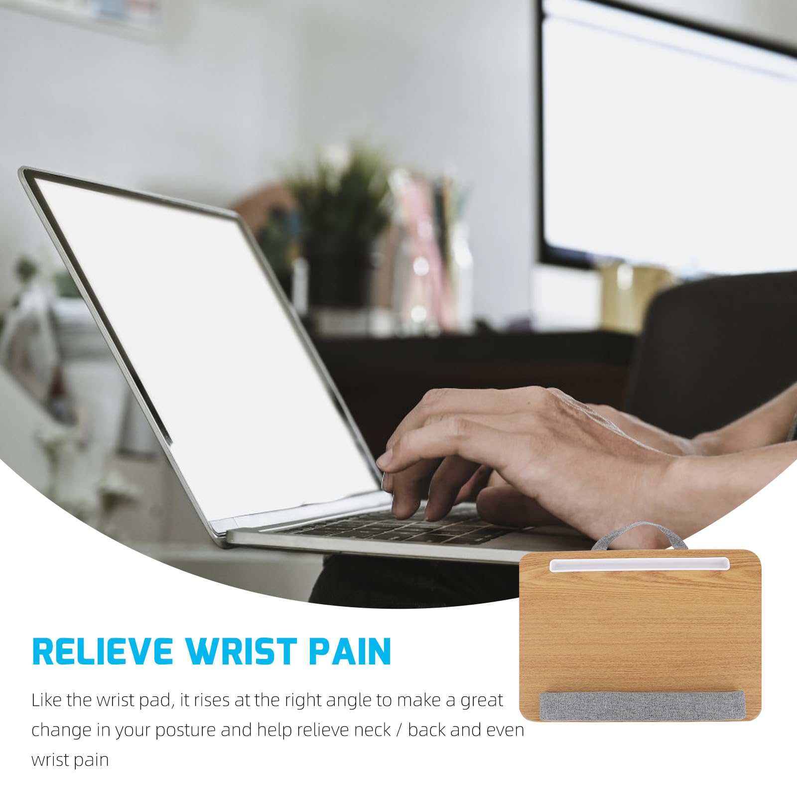 Zerodeko Support pour Ordinateur Portable Pliable, Bureau Pratique, Kaki