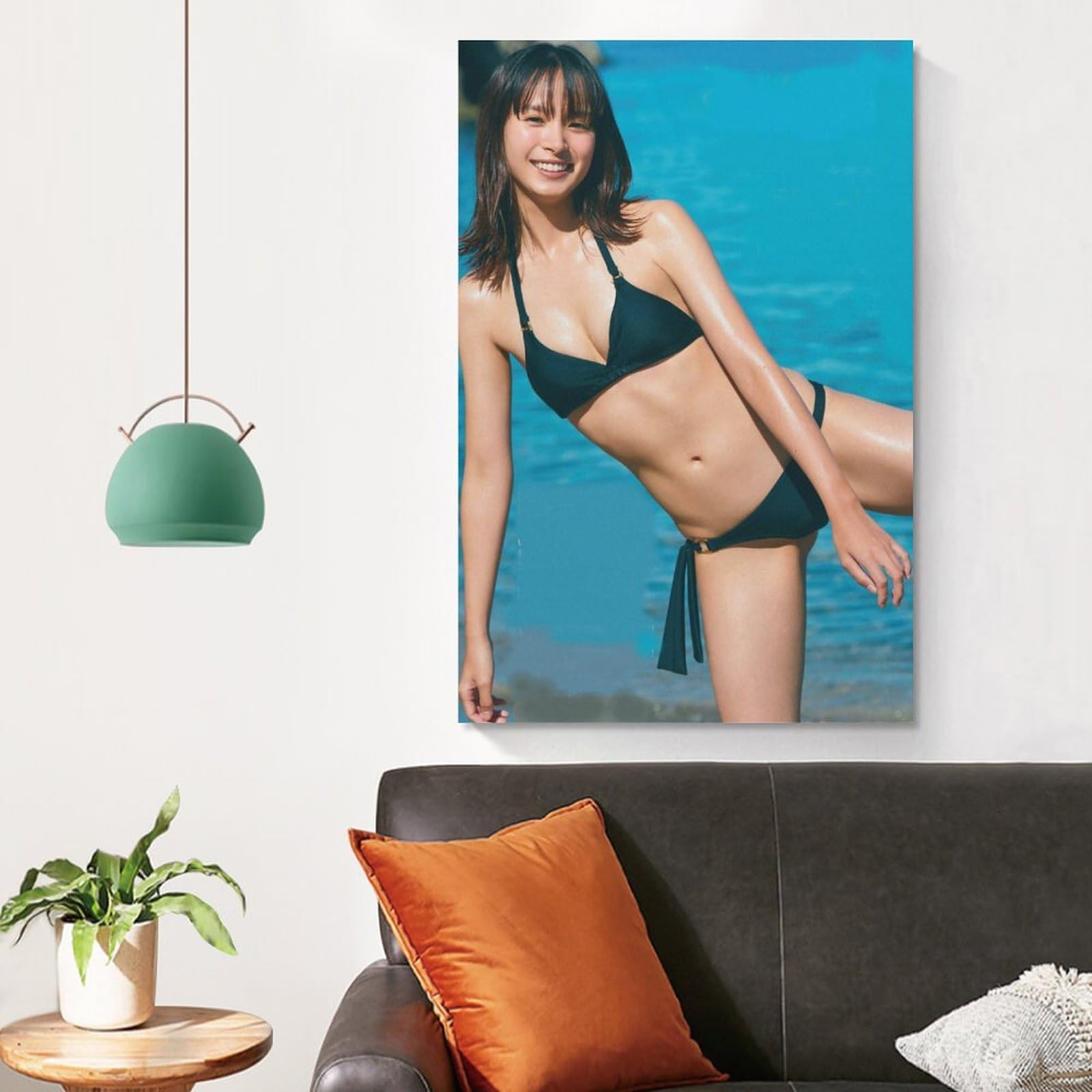 Amazon.co.jp: 関水渚のセクシー女優ビキニ写真ポスター 5 キャンバス