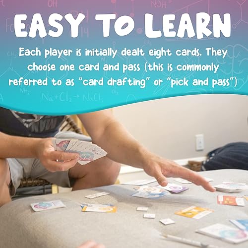 Miniatura 6 de Genius Games Ion A Compound Building Game (2 edición) - Un juego de dibujo de cartas de química sobre caciones, aniones, gases nobles, juego de mesa