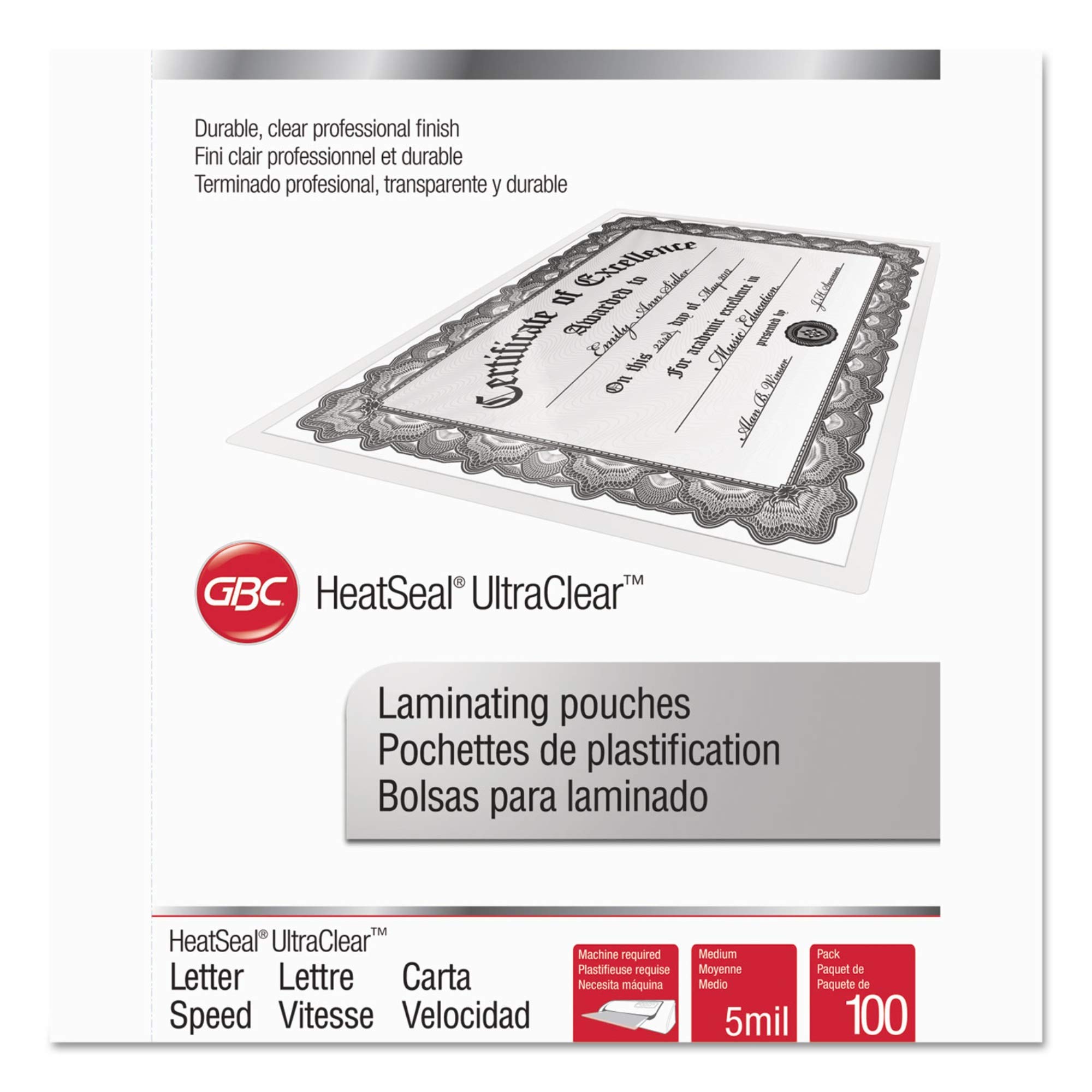 Pochettes de plastification Swingline SWI3200587 pour formats A4