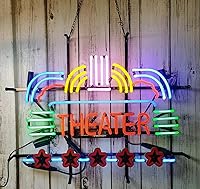 Vista 10 de Letreros de neón para bar de cerveza, club, comedor, hamburguesa, decoración de cristal, para hombre, cueva, garaje, habitación, 24 x 20 pulgadas