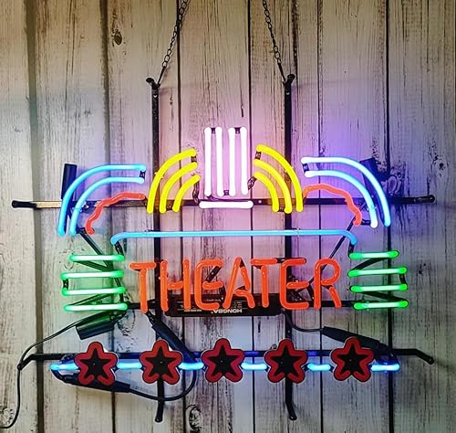 Miniatura 10 de Letreros de neón para bar de cerveza, club, comedor, hamburguesa, decoración de cristal, para hombre, cueva, garaje, habitación, 24 x 20 pulgadas