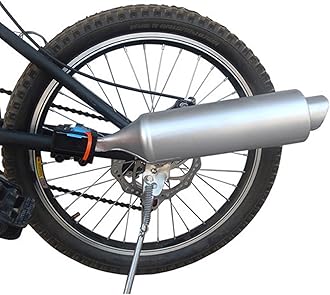 StepOK Bicycle Exhaust Sound System, Bike Motorcycle Spoke Turbo Exhaust Pipe System
