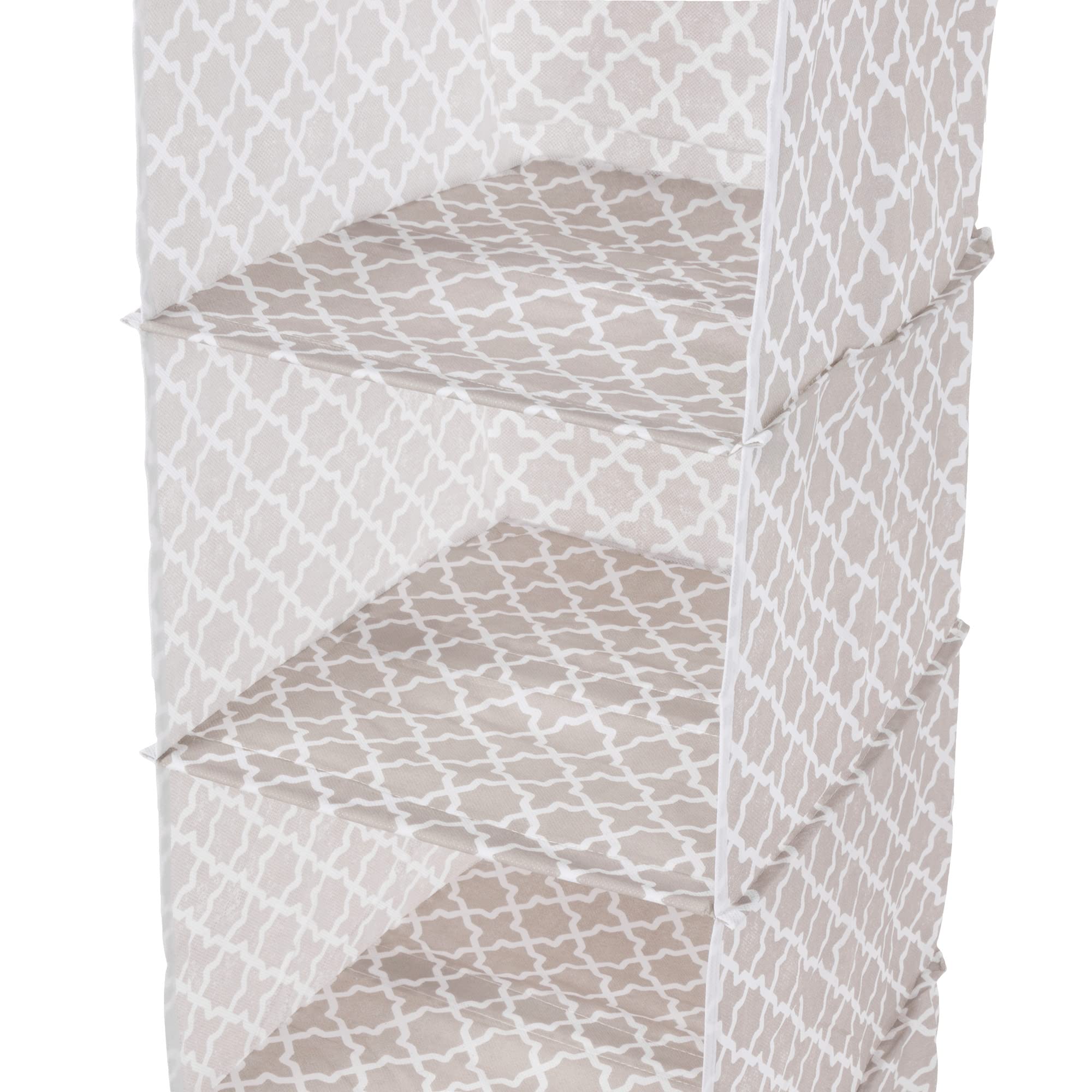 Compactor Home Portascarpe, Microfibra, Taupe/White, 30 x 30 x 128 cm