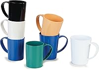 Vista 13 de Carlisle FoodService Products Taza de café de plástico con asa grande para bufés, hogar y restaurante, Tritan, 12 onzas, color negro