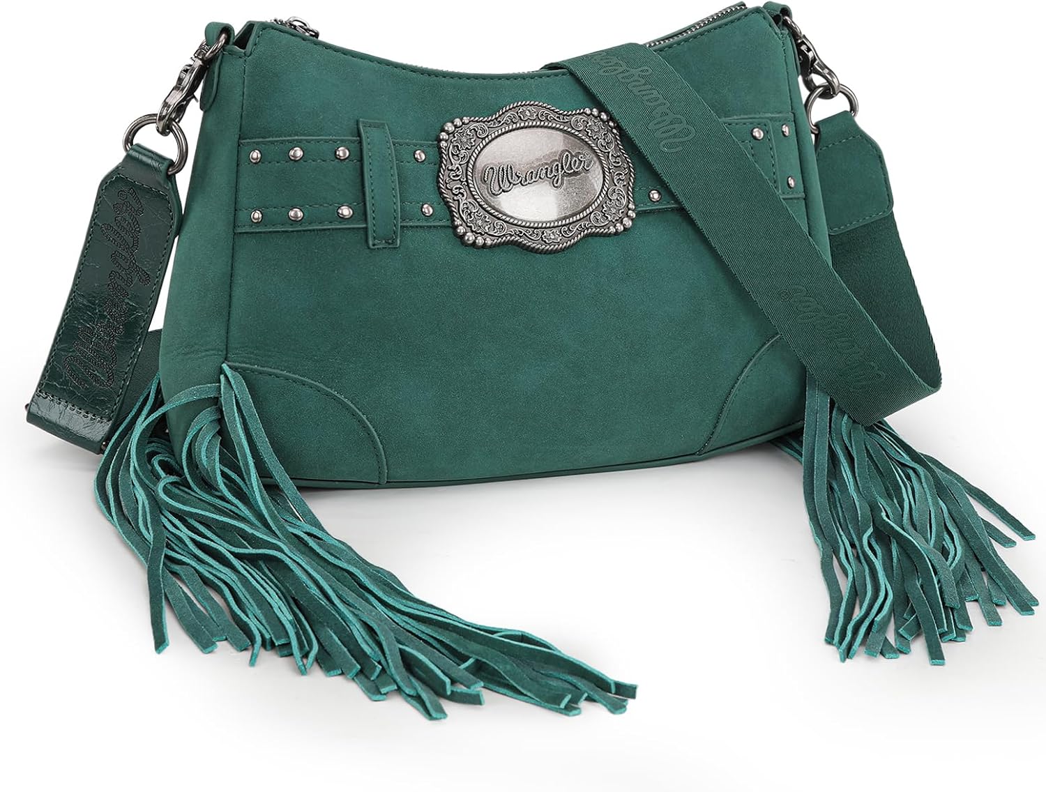 Montana West X Wrangler Hobo Bag for Women Fringe Western Shoulder Bag Vegan Suede Tassel Hippie Crossbody Bag - Image 6