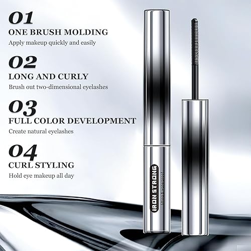 Miniatura 3 de Máscara de pestañas Judy, 3 unidades, rizadora 3D, pestañas de hierro rizadas, engrosamiento natural de larga duración, sin cerdas, rímel rizado y