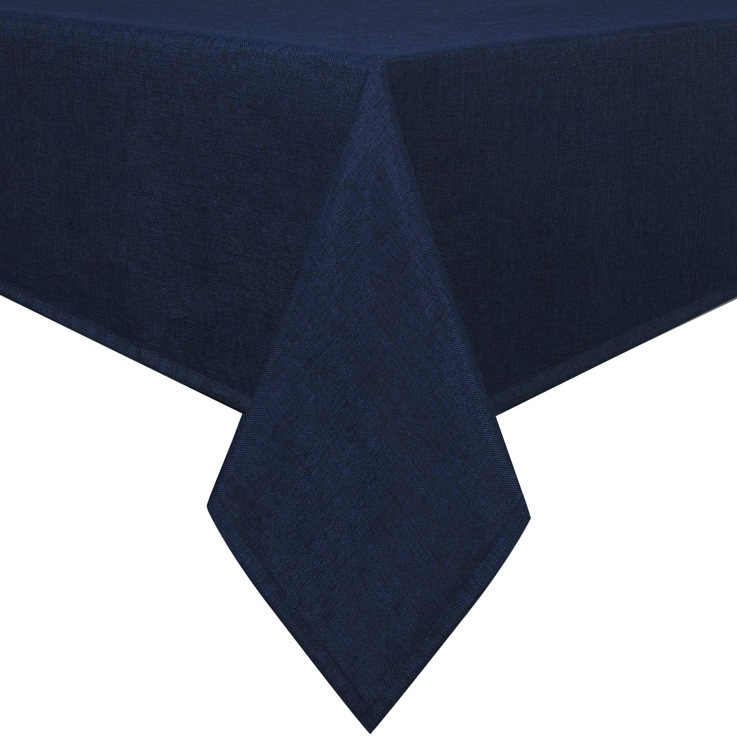 Hiasan Faux Linen Rectangle Tablecloth - Waterproof Wrinkle and Stain Resistant Washable Table Cloth for Kitchen Dining Ro...