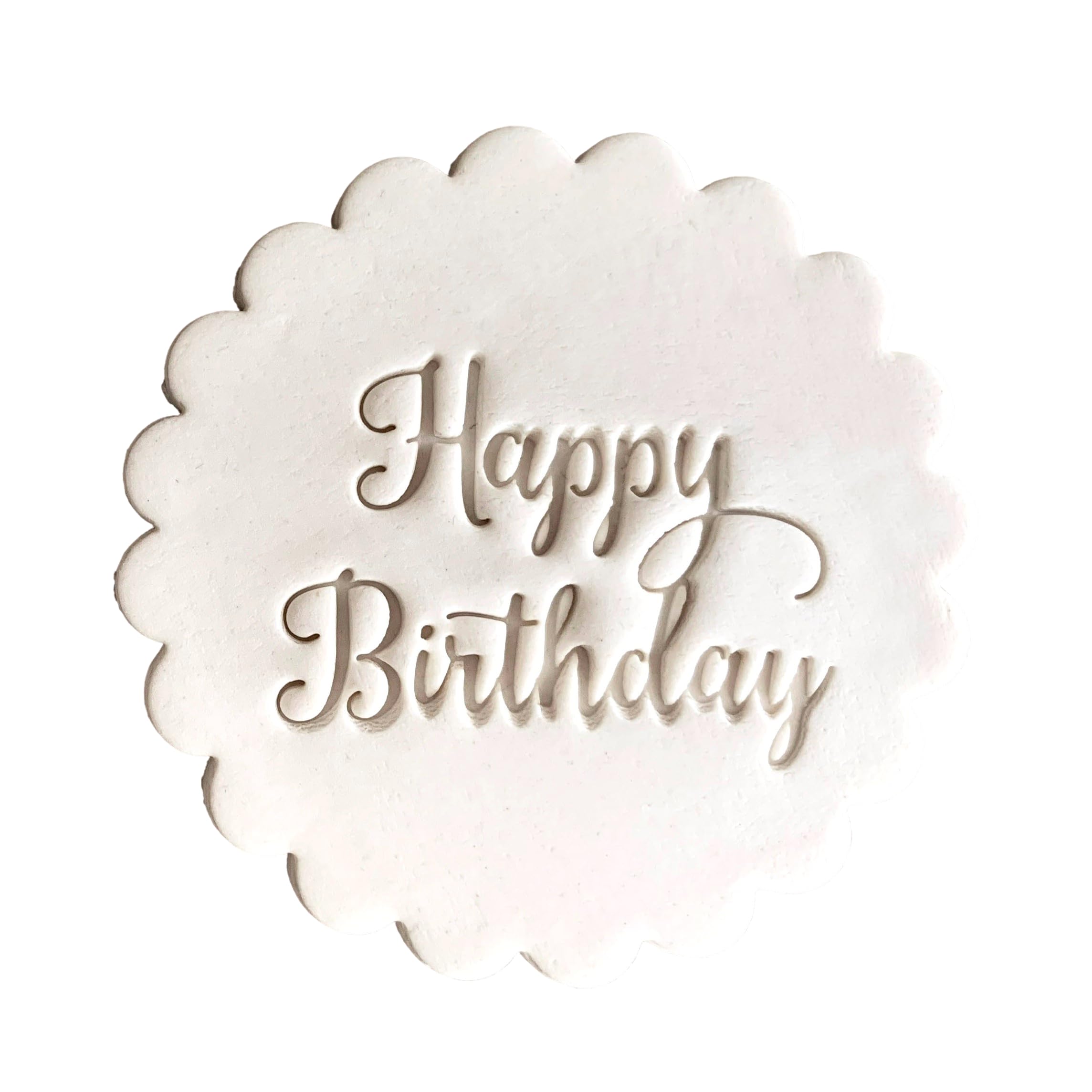 Happy Birthday Fondant Embosser or Cookie Stamp Icing Frosting Biscuit Stamp