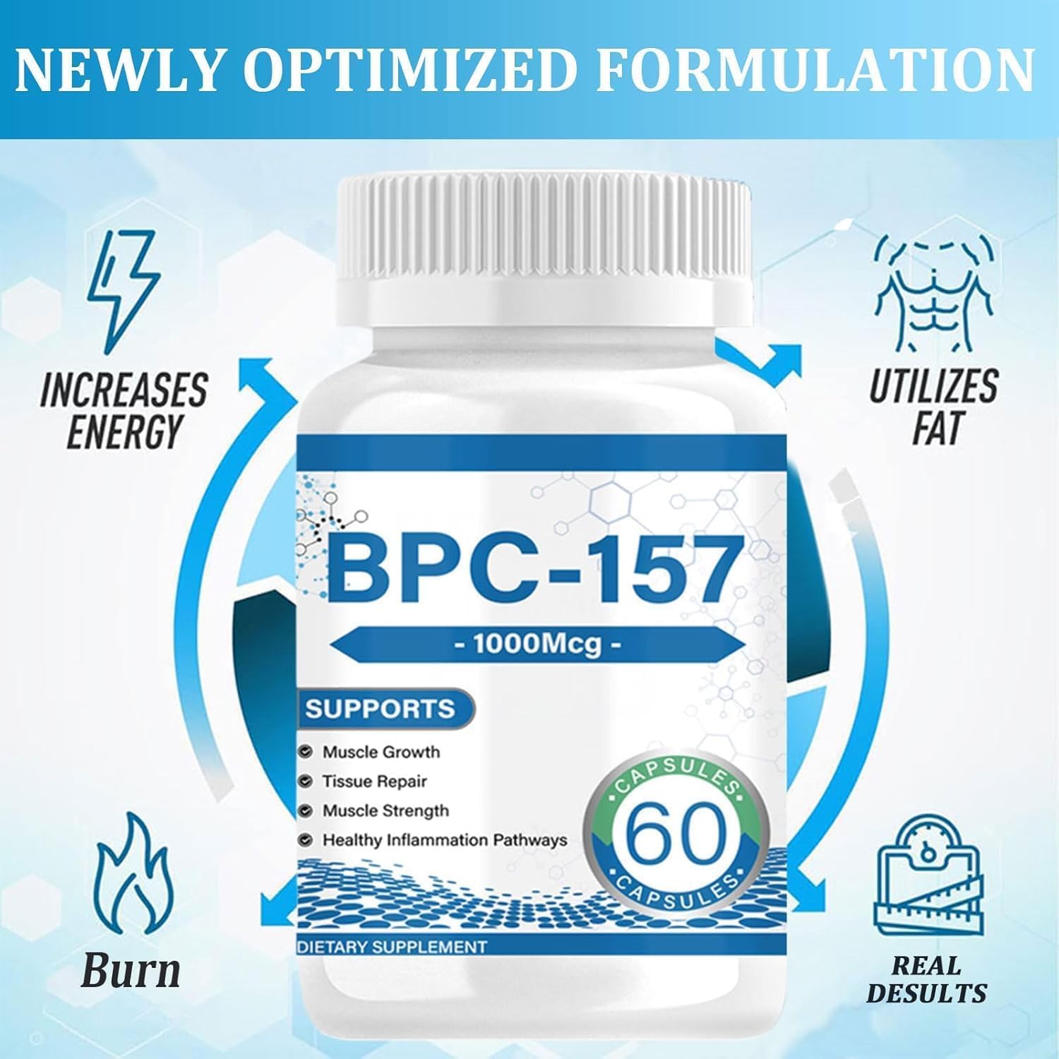 Bpc 157 Cápsulas de péptidos, Bpc 157 de Alta Potencia, Bpc 157 Peptide  Capsule Pro, Compuesto Protector Bpc-157 Cápsulas para una recuperación más  rápida y curación intestinal, recuperación Muscular : Amazon.com.mx: Belleza