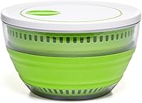PrepWorks 4 Qt Collapsible Salad Spinner - BPA-Free Space-Saving Colander Basket, Dishwasher Safe for Easy Salad Prep