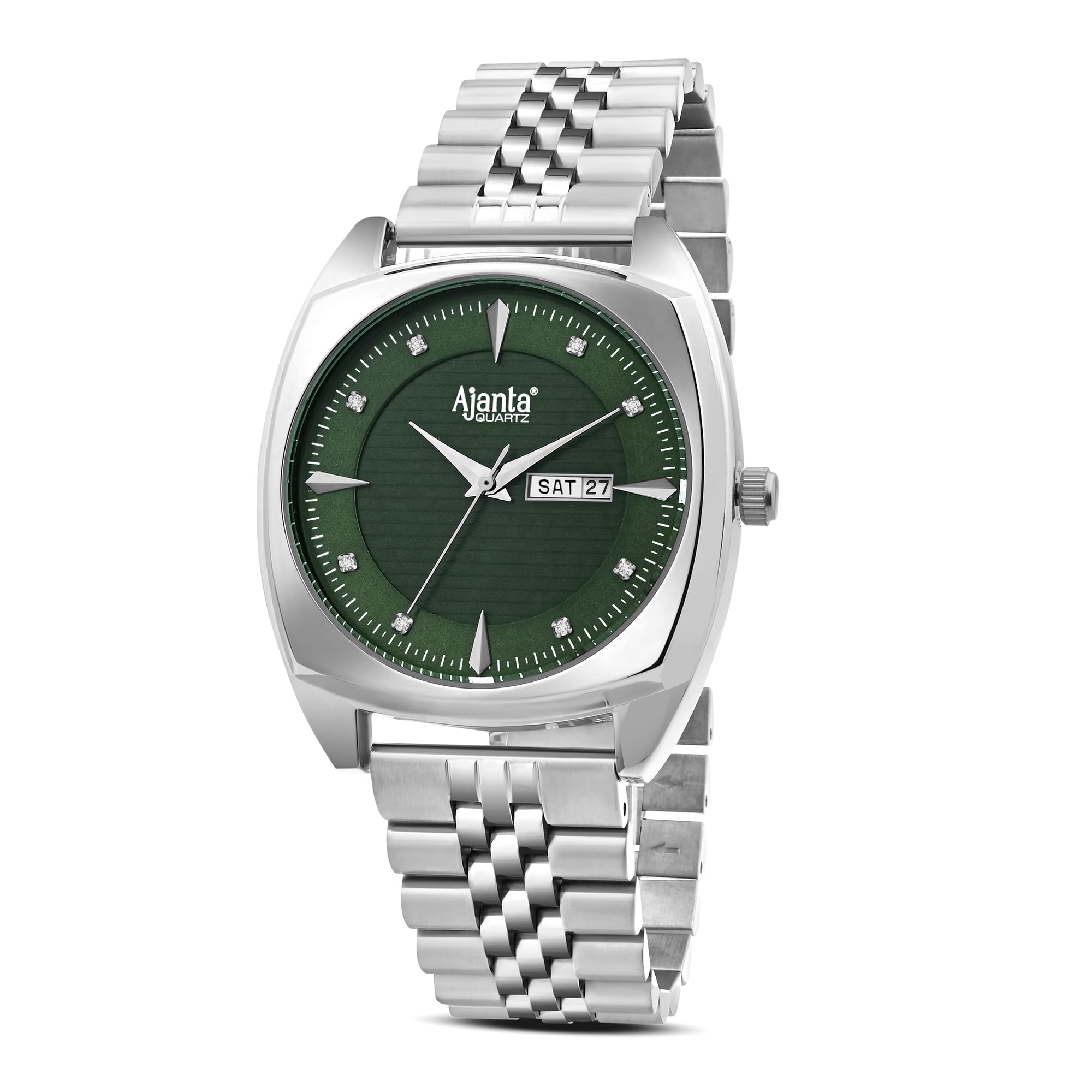 Analog Watch for Men | Stainless Steel Bracelet | Round Dial with Square Case | Classic Formal Wrist Watch | Office Wear|AWC132ESG-image-44