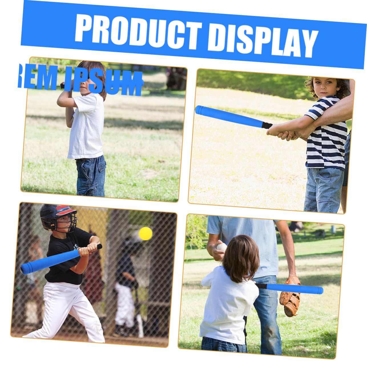 GOOHOCHY 1 Set Portable Baseball Bat for Soft Training Bats Balls for Beginners to Enhance Skills Baseball Sports
