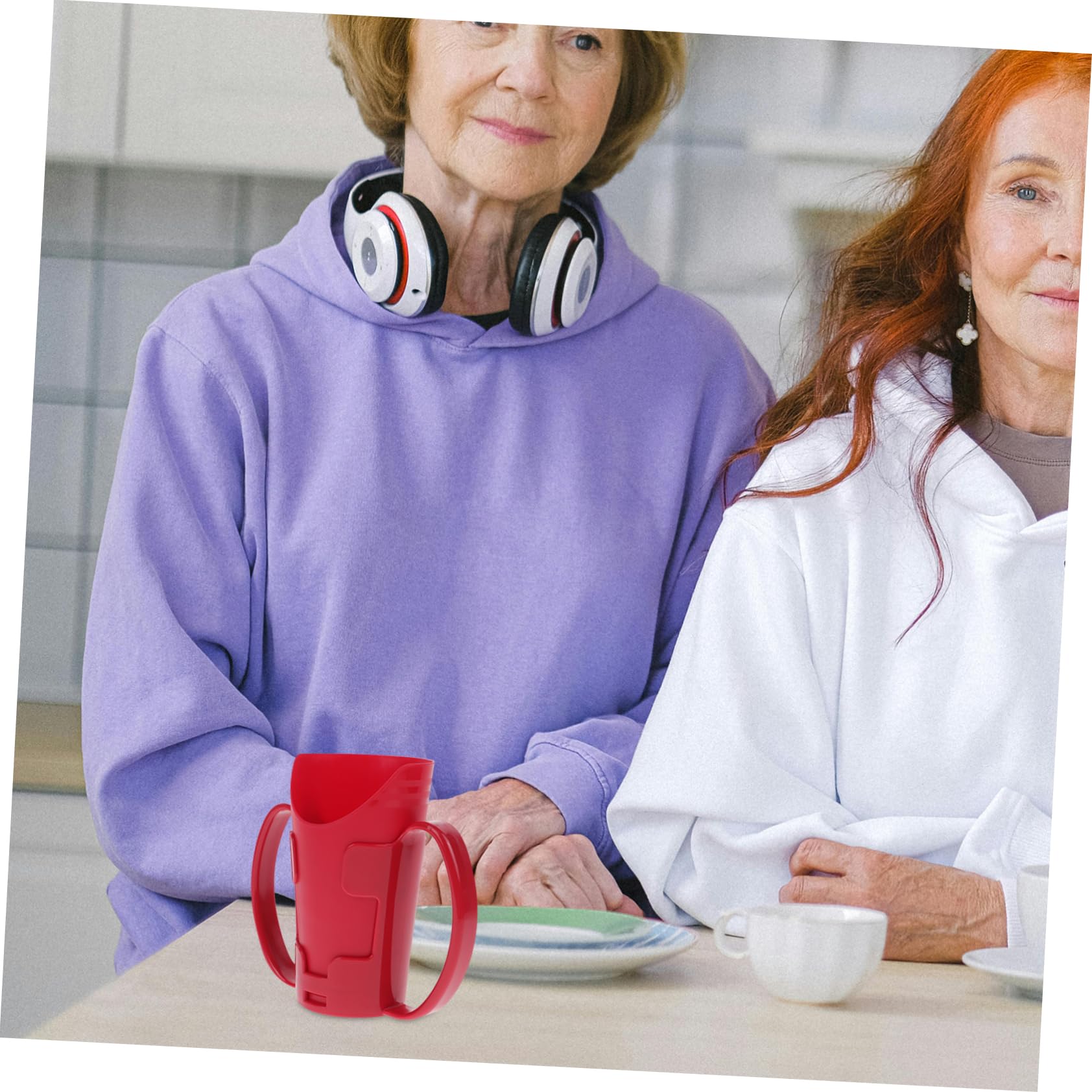 Beaupretty 5piezas Taza De Alimentación Convaleciente Para Ancianos Vaso Antiderrame Diseño Inclinado Para Movilidad Reducida y Pacientes