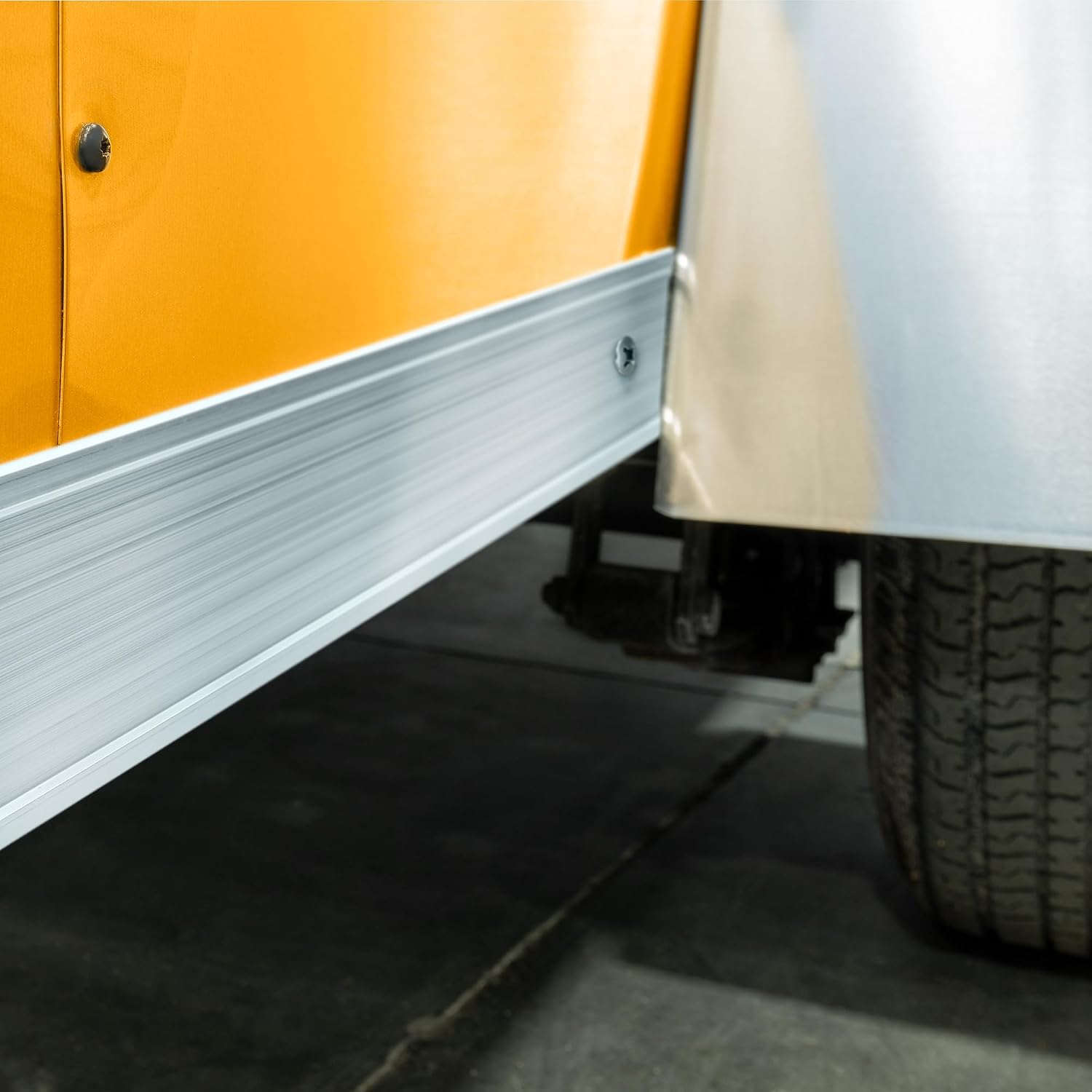 RecPro Trailer & RV 92" Aluminum Roof Trim | Mill Finish | 2.75" Wide | Can Be Painted | for Sealing and Weathering | Made in USA (2)