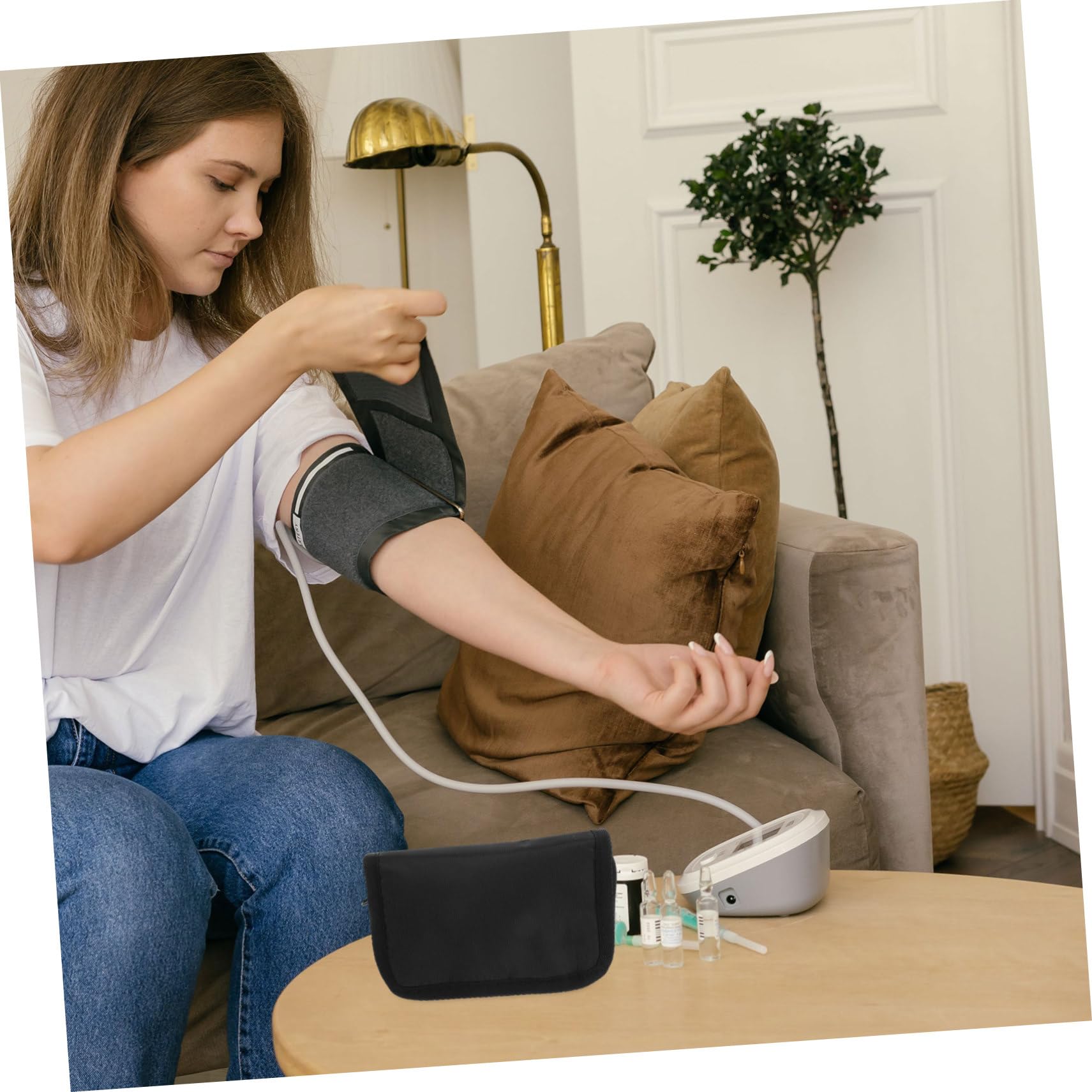 Healvian 15piezas Organizador De Almacenamiento Para Glucómetros Estuche Aislante Portátil Para Diabéticos Bolsa De Transporte Práctica y Para Casa y