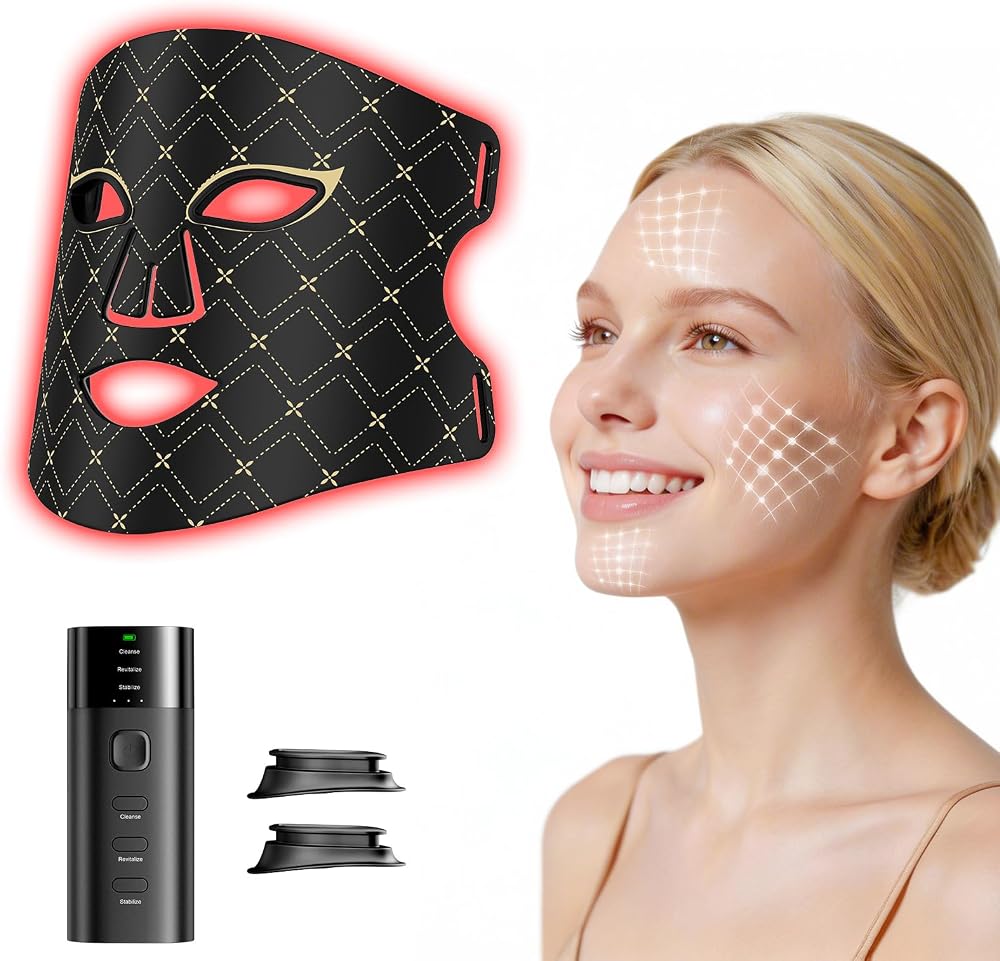 Product image of Red Light Therapy for Face with 850nm NIR 630nm Red & Blue