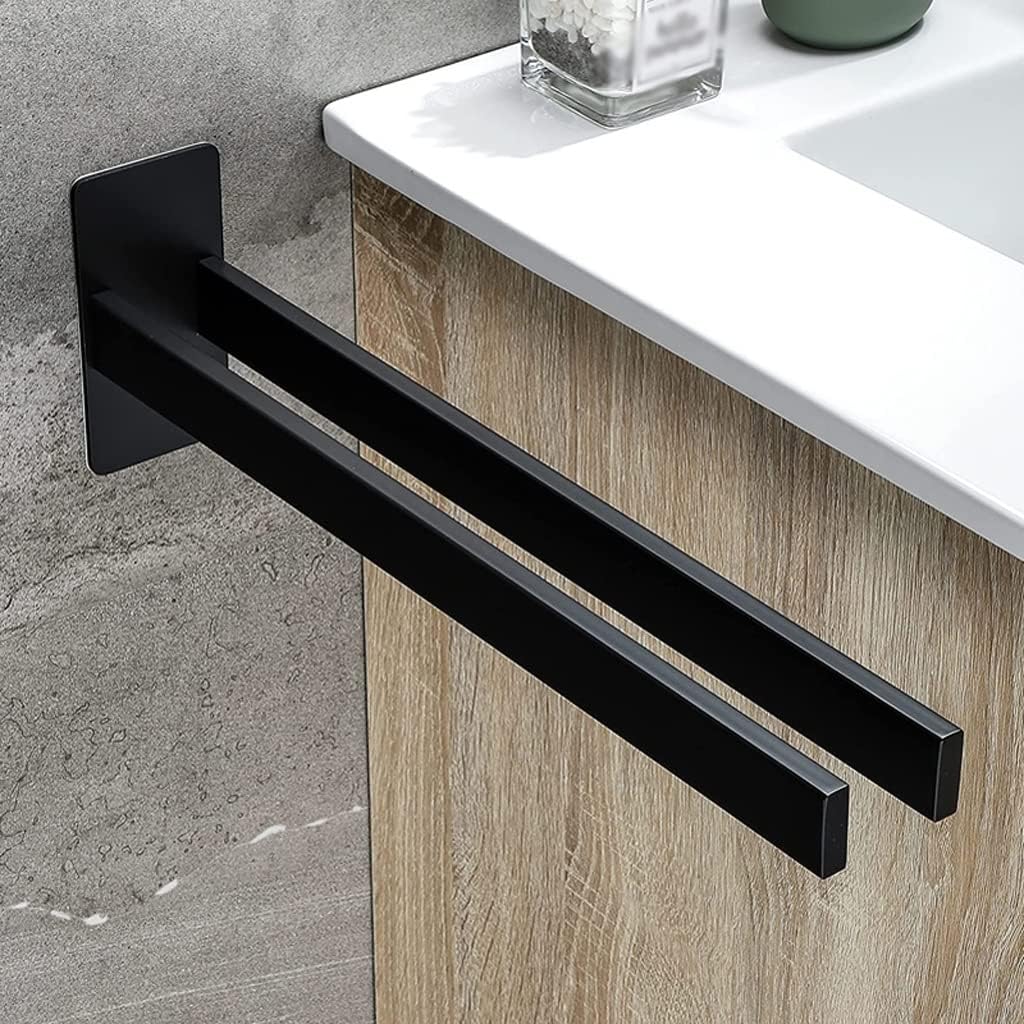 Bathroom Towel Holder Self Adhesive Towel Rack Toilet Towel Bar Hanger Kitchen Wipes Wall Hook Organizer Storage(E)