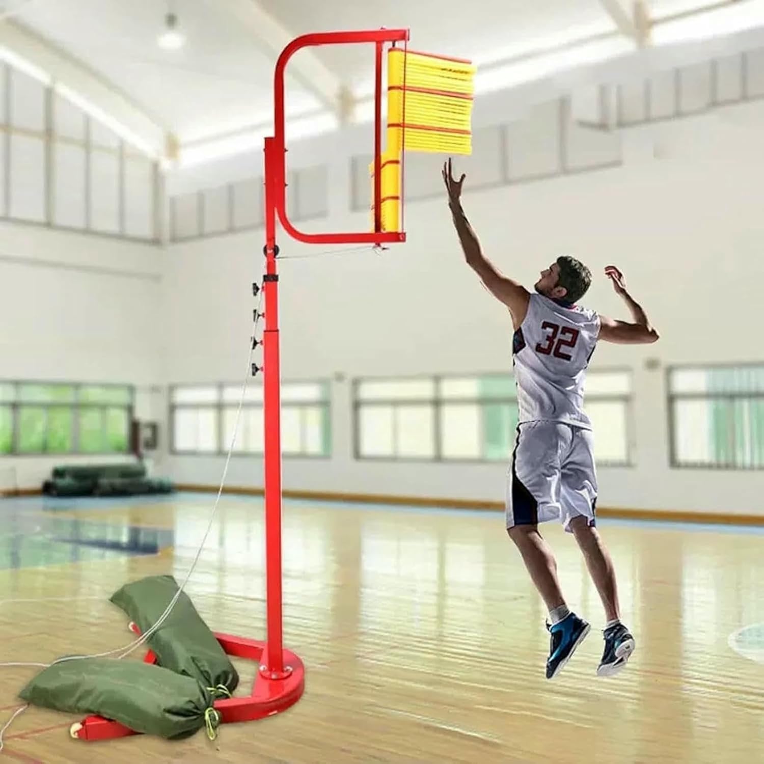 Vertical Jump Tester Movable Vertical Jump Tester, Jump Measurement Tool, Heavy Duty Sport Vertical Challenger Adults Jump Training Equipment